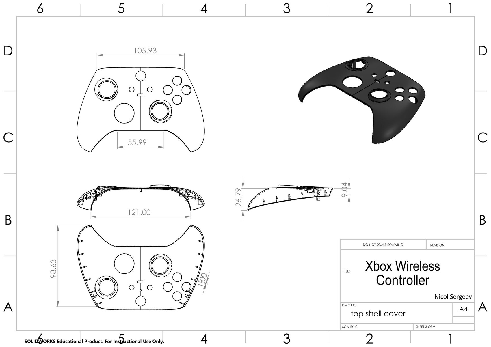 Teardown drawing set, sheet 3 of 9