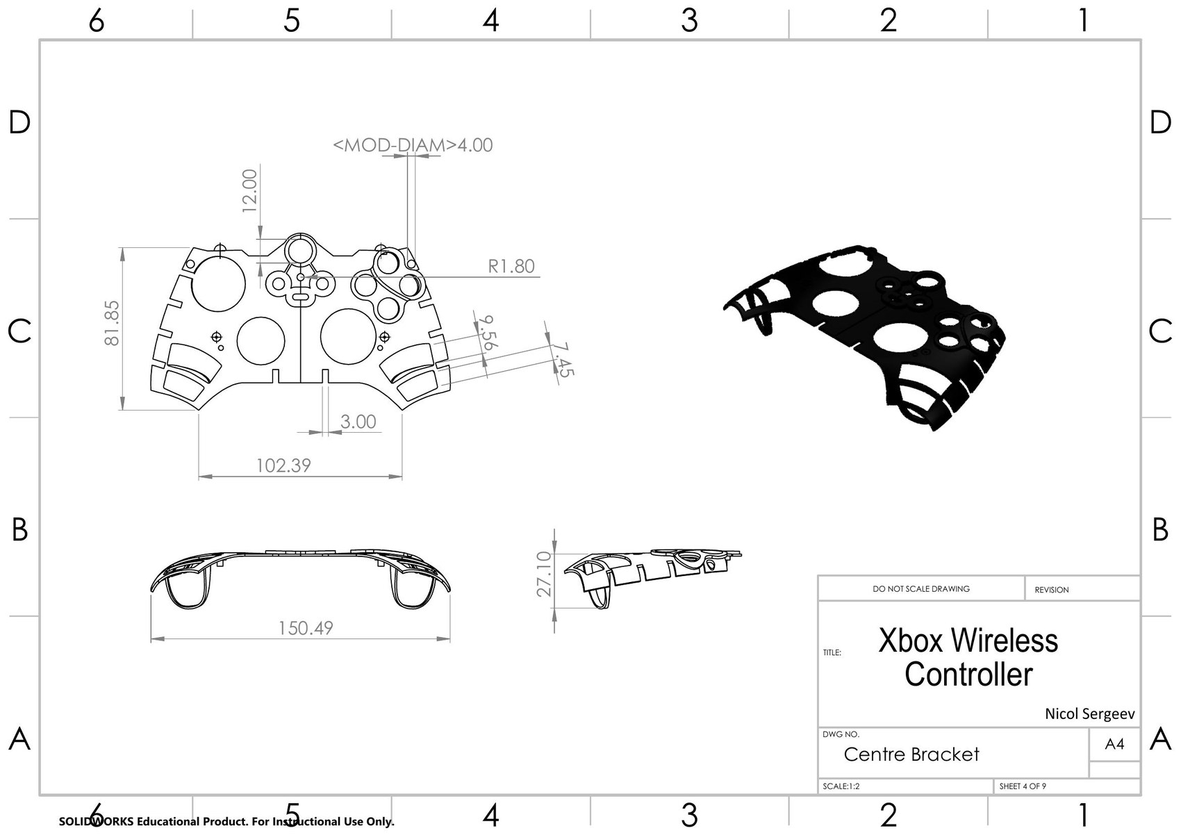 Teardown drawing set, sheet 4 of 9