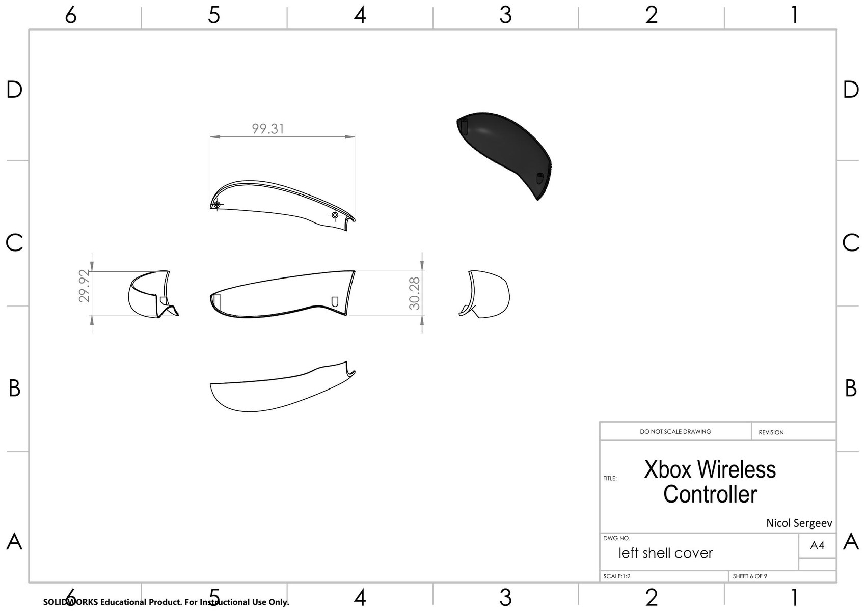 Teardown drawing set, sheet 6 of 9