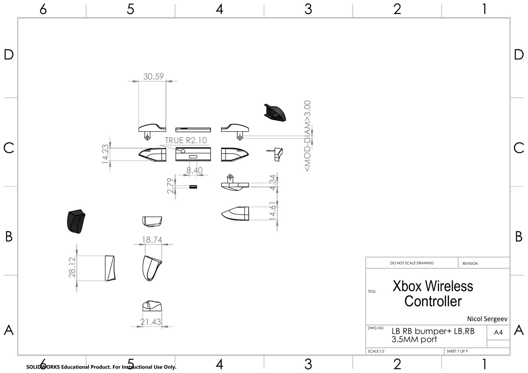 Teardown drawing set, sheet 7 of 9